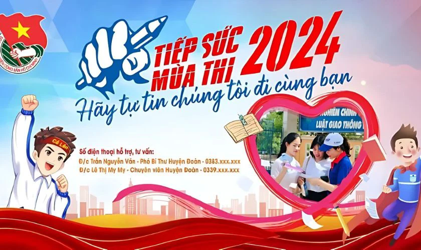 Poster tiếp sức mùa thi ấn tượng