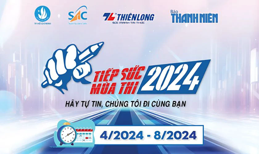 Poster tiếp sức mùa thi đẹp, ấn tượng
