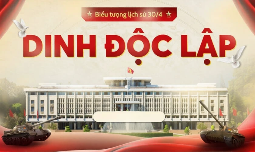 Mẫu PowerPoint 30/4 nền đỏ sao vàng trang trọng