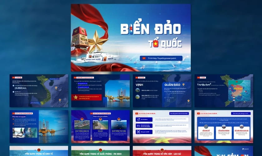 Hình nền trình chiếu chủ đề đất nước Việt Nam