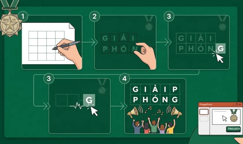 Thử thách Giải mã ô chữ giải phóng miền Nam
