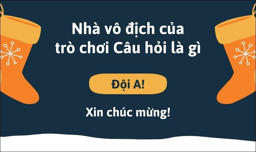 Tạo slide kết quả phản hồi lại người chơi để tăng tương tác