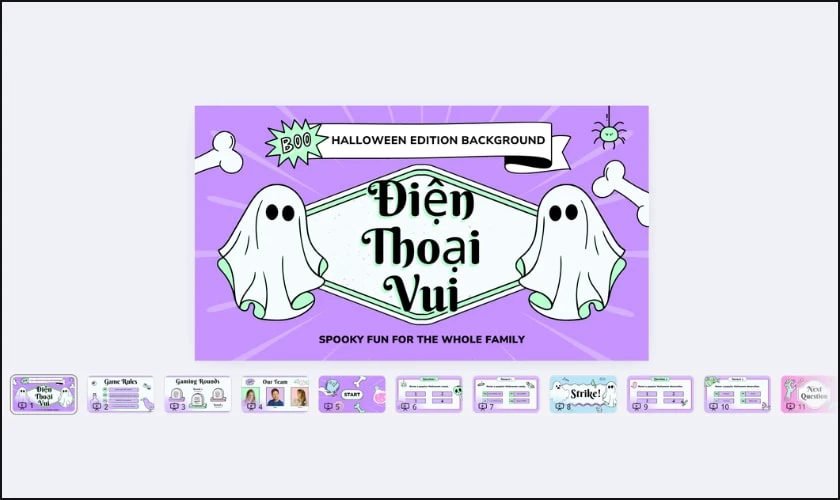 Tải và mở file PowerPoint Halloween trên thiết bị