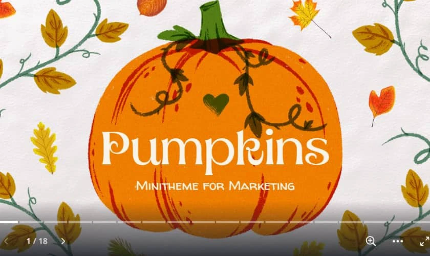 Powerpoint Halloween bí ngô