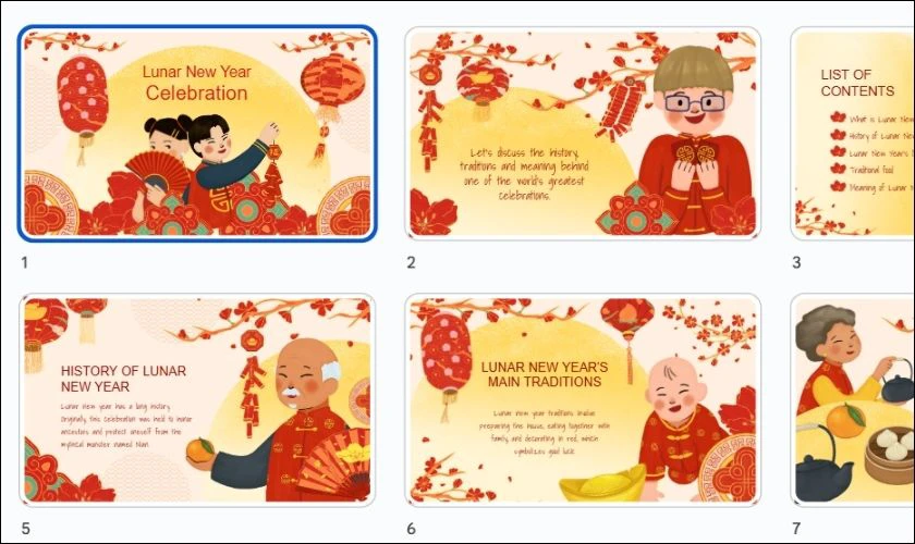 PowerPoint Tết 2026 chủ đề gia đình, đoàn viên