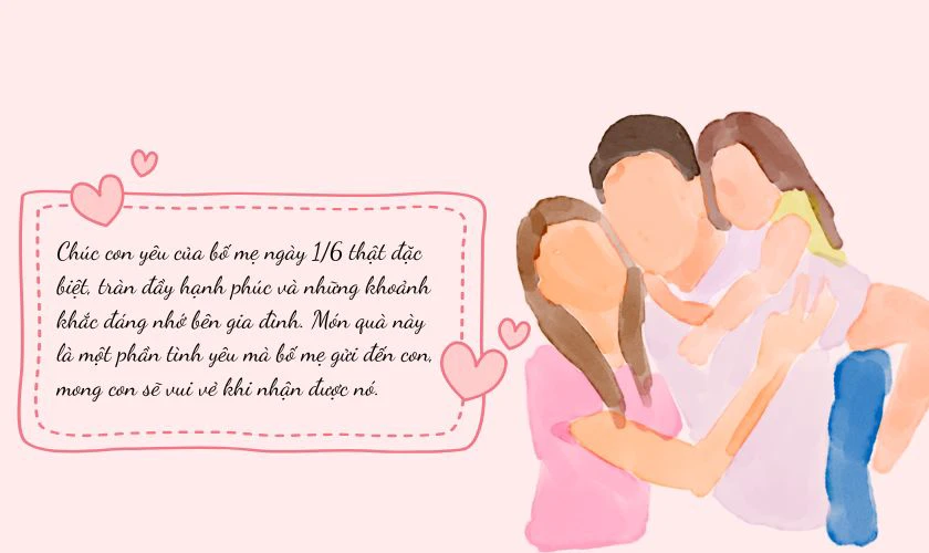 Gợi ý lời chúc tặng kèm quà 1/6 cho bé