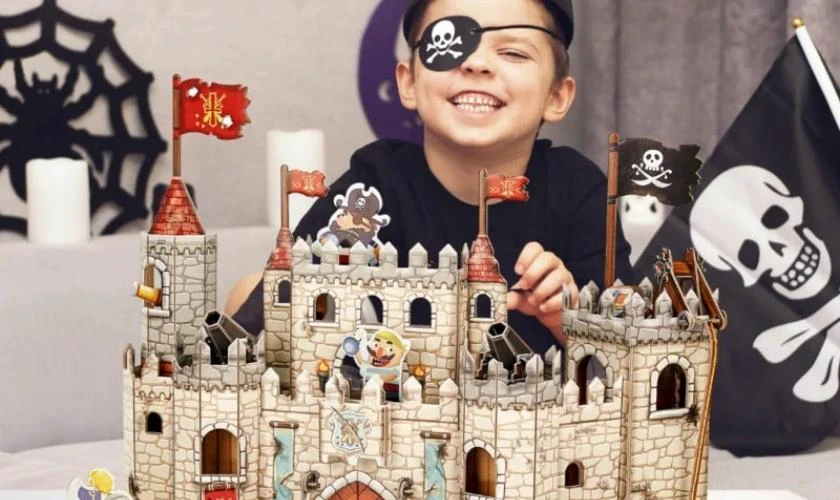 Bộ puzzle 3D lâu đài ma quái