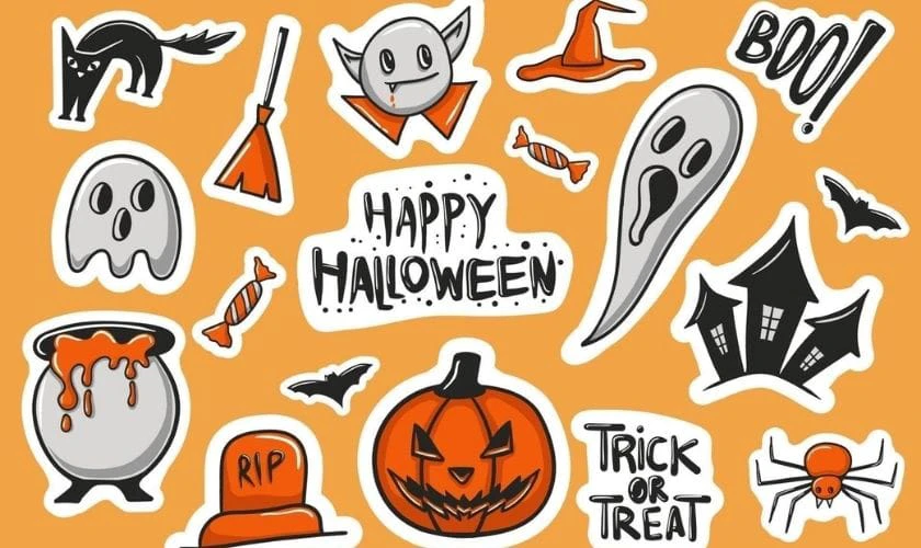 Sticker/Hình dán 3D Halloween