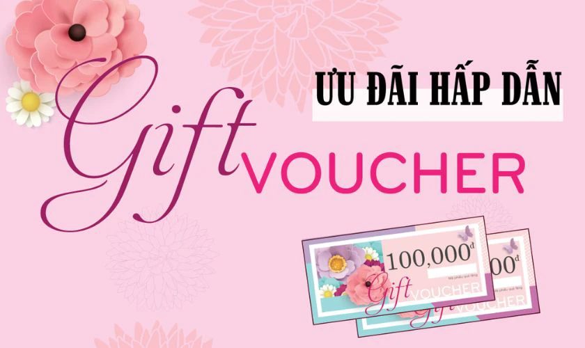 Tặng bạn gái voucher hoặc phiếu mua sắm Giáng Sinh