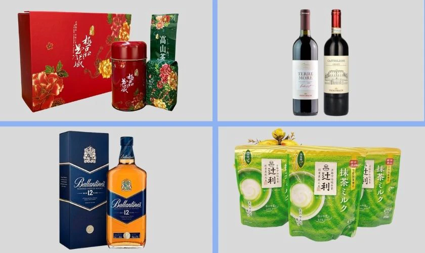 Quà tặng ngày Quốc tế Đàn ông cho bố - Rượu, trà