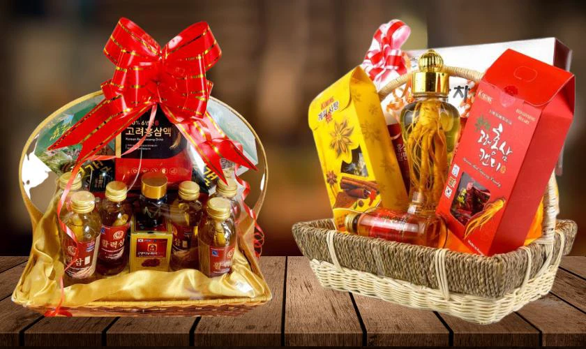 Giỏ quà Tết tinh tế