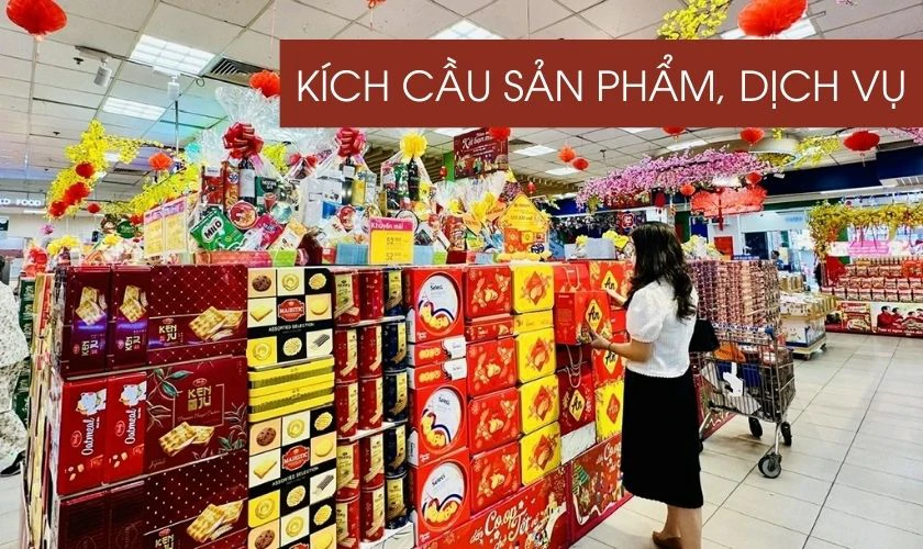 Quà Tết còn được sử dụng như một cách kích cầu sản phẩm và dịch vụ