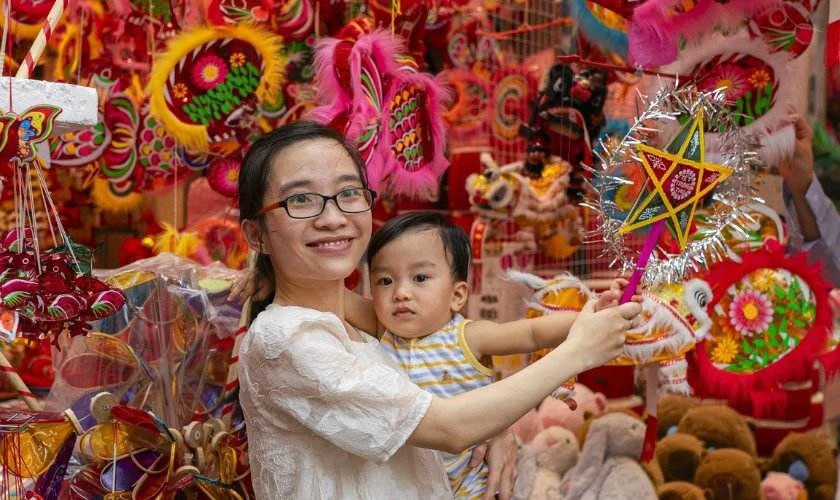 Tham gia lễ hội Trung thu