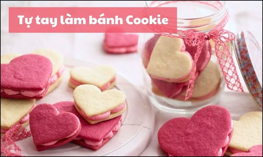 Tự tay làm bánh quy trái tim dành tặng bạn trai dịp Valentine