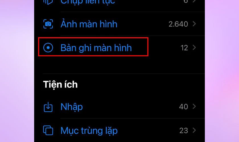Cách xem lại video đã quay