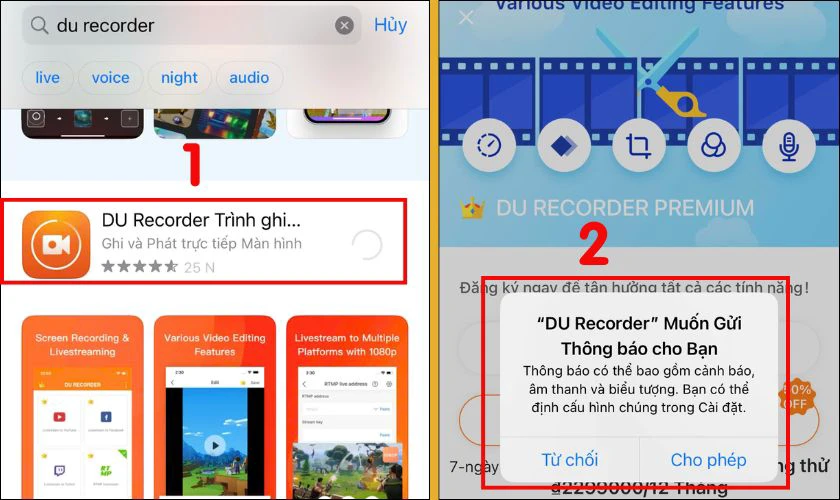 Cách quay màn hình iOS 26 bằng DU Recorder