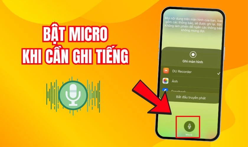 Lưu ý khi quay màn hình iOS 26