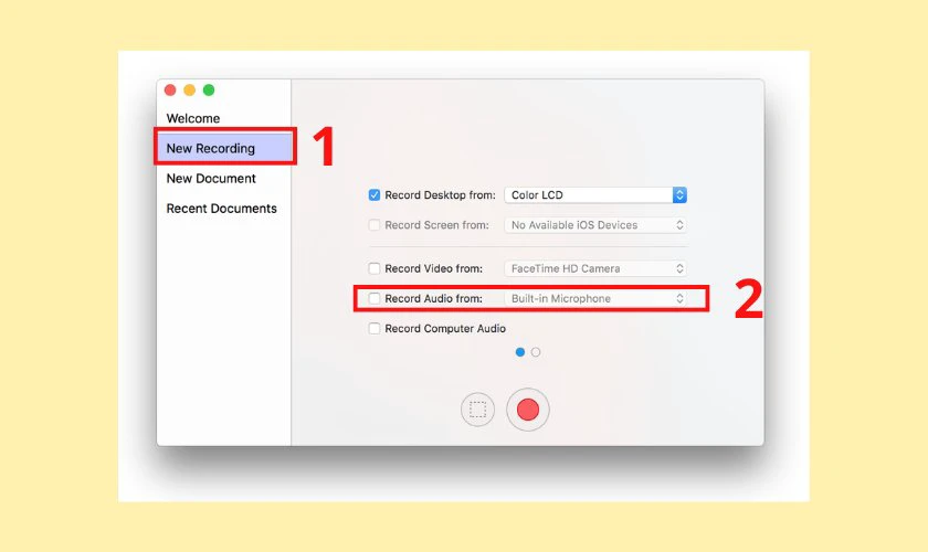 Mở ứng dụng ScreenFlow