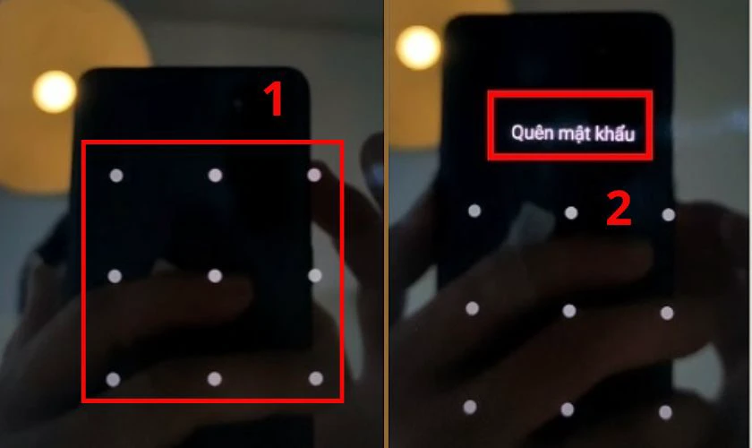 Bạn vào vùng riêng tư trong máy rồi nhập mật khẩu bất kỳ