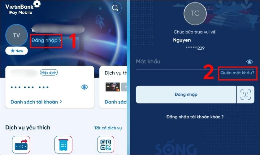 Quên mật khẩu VietinBank phải làm sao?