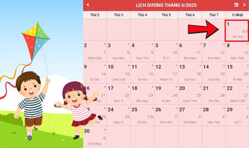Quốc tế thiếu nhi là ngày mấy 2025?