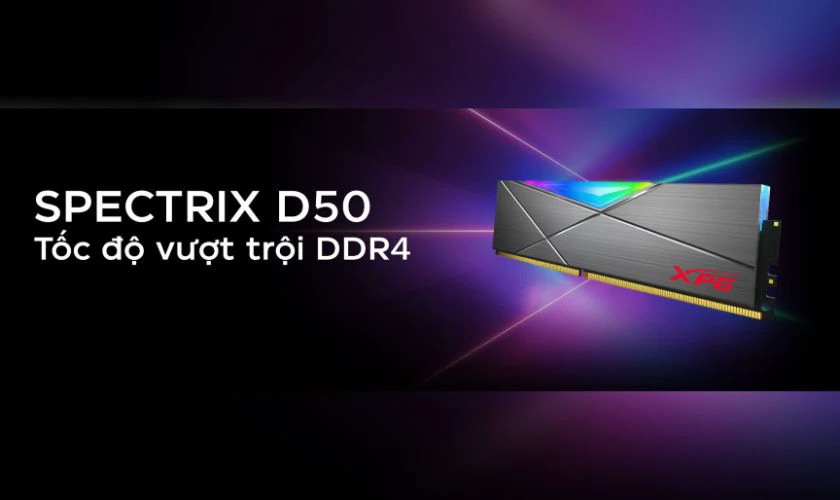 RAM PC Adata XPG D50 RGB 16GB (1x16GB) 3200MHz DDR4