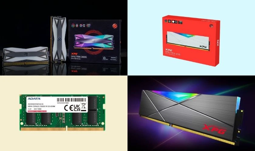 Adata sản xuất nhiều dòng RAM khác nhau, đa dạng