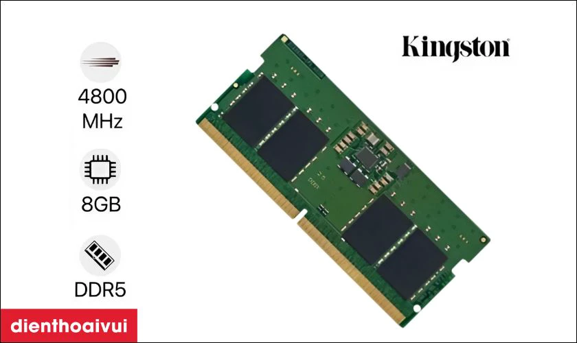 Thông tin chi tiết về RAM laptop Kingston DDR5 8GB Bus 4800MHz