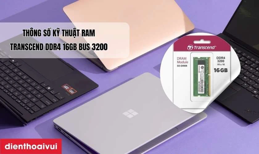 Đặc điểm nổi bật của RAM Transcend DDR4 16GB BUS 3200