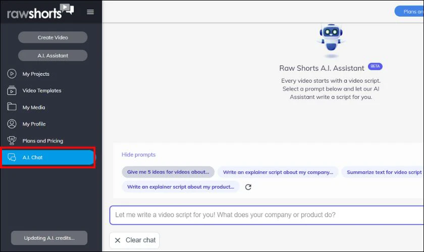 Cách sử dụng Raw Shorts AI