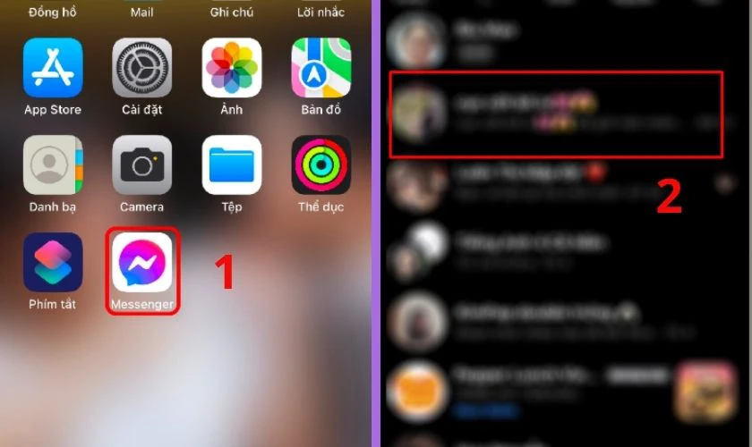 Cách react tin nhắn bằng ảnh chụp trên Messenger: Bước 1