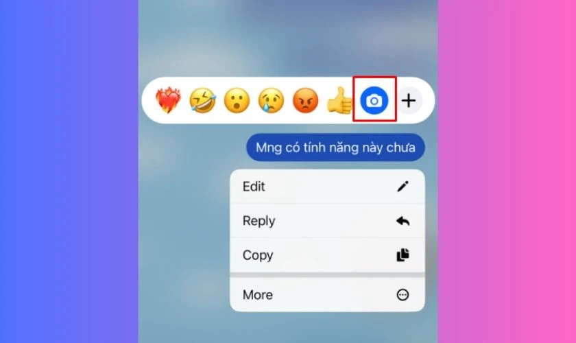 Chụp hoặc chọn ảnh muốn gửi: Bước 2