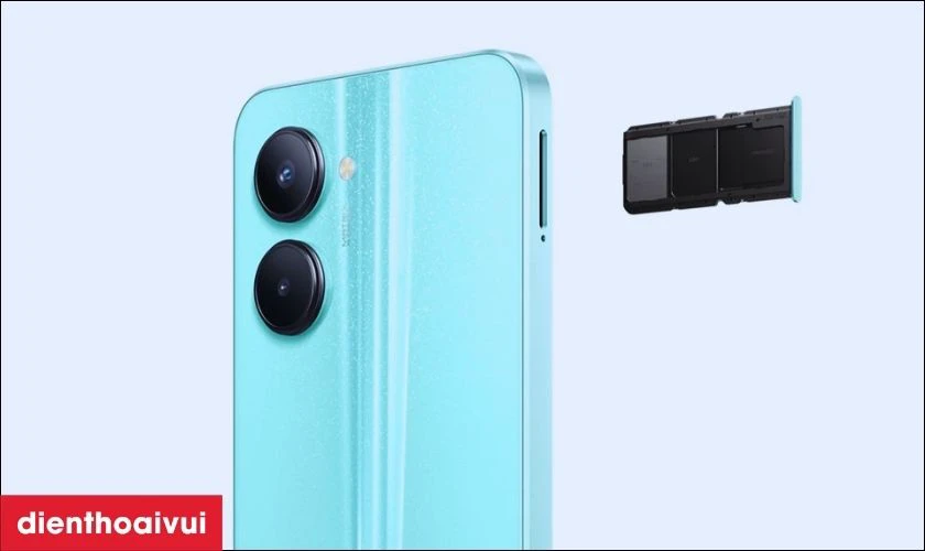 Realme C33 3GB 32GB Xanh cũ đẹp có mấy SIM, có thẻ nhớ không?