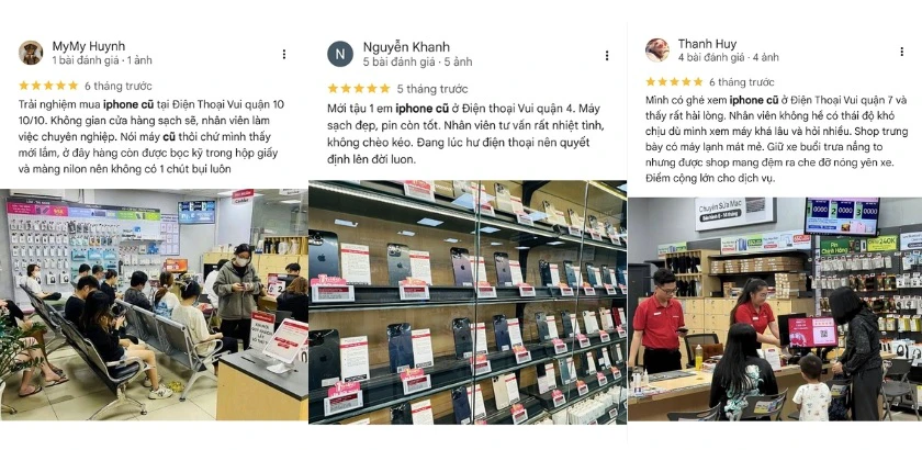 đ&aacute;nh gi&aacute; từ người d&ugrave;ng google map