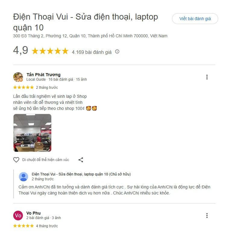 review khách hàng thay màn hình macbook