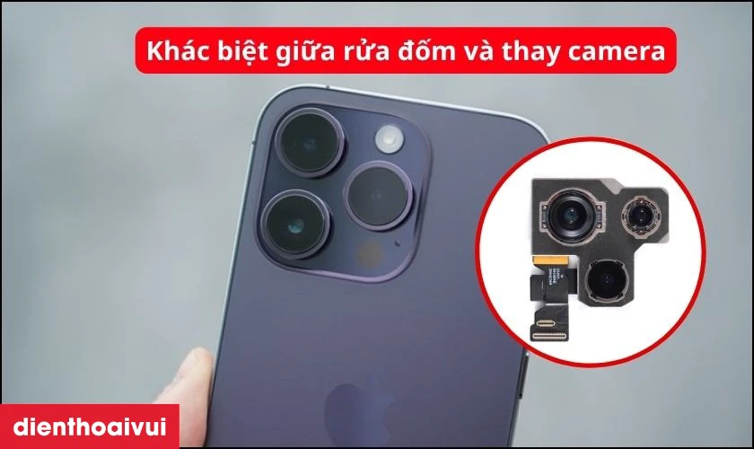 Rửa đốm camera sau iPhone 14 Pro là gì