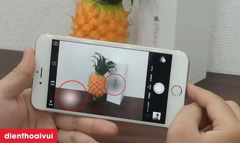 Dấu hiệu cần rửa đốm camera sau iPhone 6 Plus