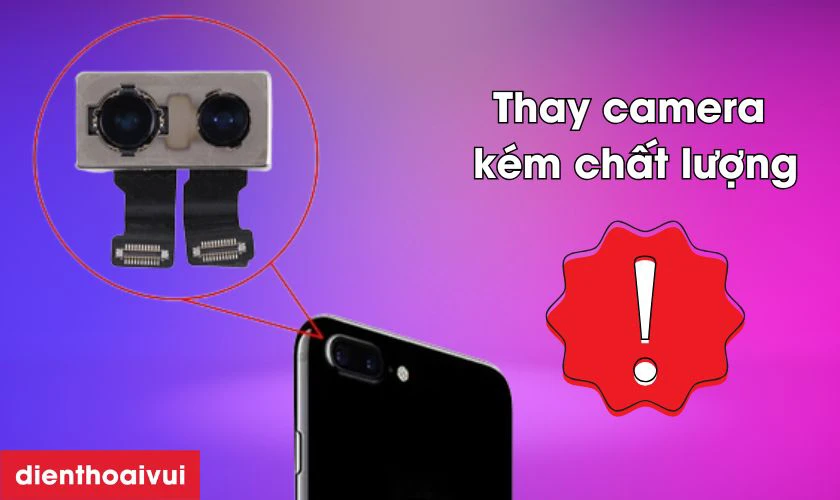 Nguyên nhân gây đốm mờ camera sau iPhone 7 Plus