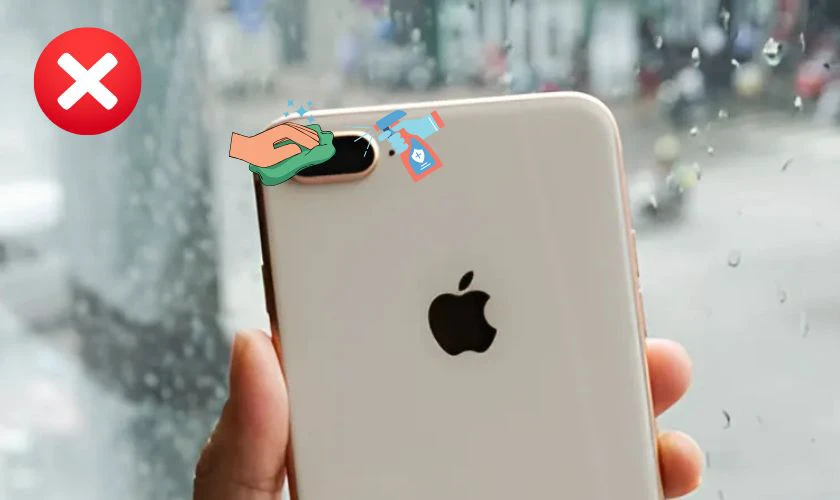 Lưu ý khi camera sau iPhone 8 Plus bị đốm mờ