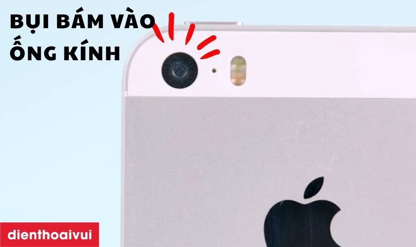 Nguyên nhân gây đốm mờ camera sau iPhone SE 2016