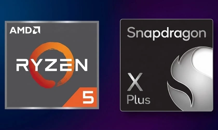 Chip Ryzen 5 5500U và chip Snapdragon X Plus
