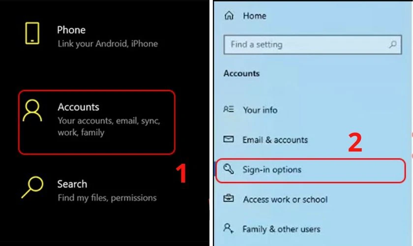 Cách cài đặt password hint trên máy tính Windows 10