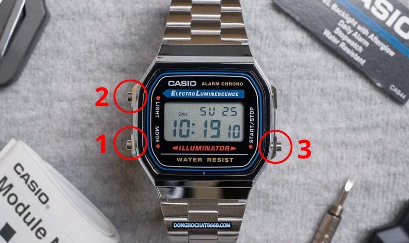 Báo thức đồng hồ điện tử Casio 3 nút tắt bằng cách gì? 