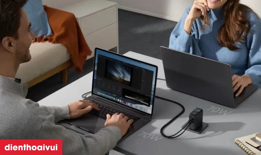 Hướng dẫn sử dụng sạc Anker Zolo 3C1A 140W kèm cáp USB-C B2697 an toàn