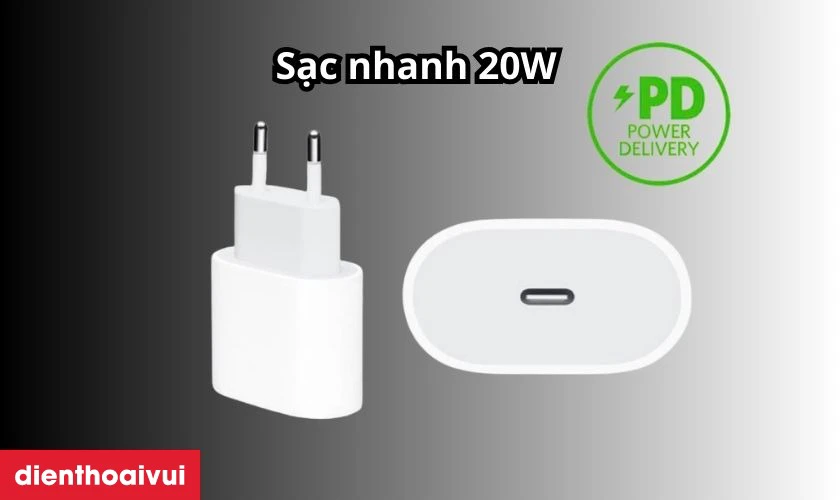Điểm nổi bật của sạc Apple iPhone 20W cổng Type-C PD MD3J4ZA/A chính hãng