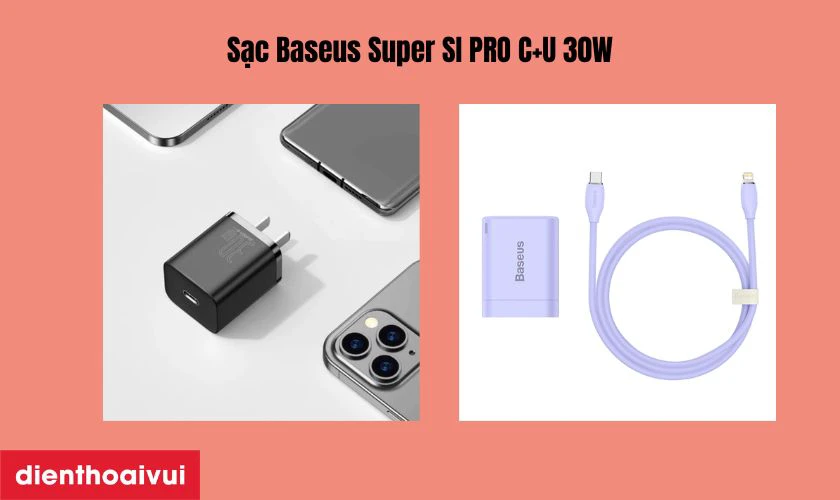 Đặc điểm nổi bật của Sạc Baseus Super SI PRO C+U 30W