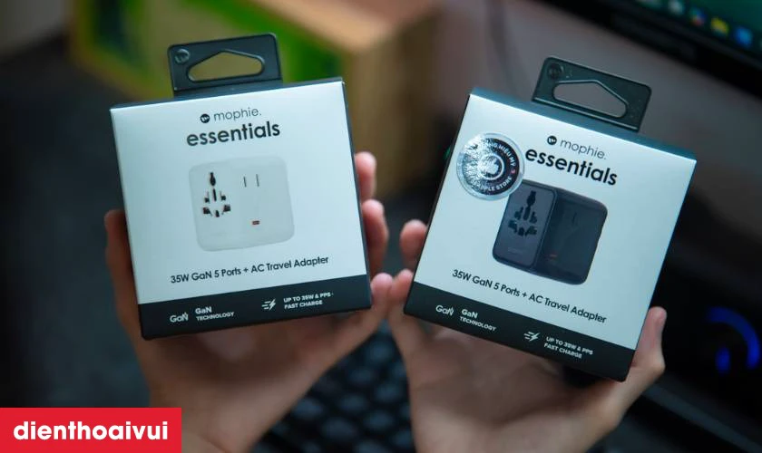 Hướng dẫn chọn và sử dụng sạc du lịch Mophie Essentials 3C2A PD GAN 35W an toàn