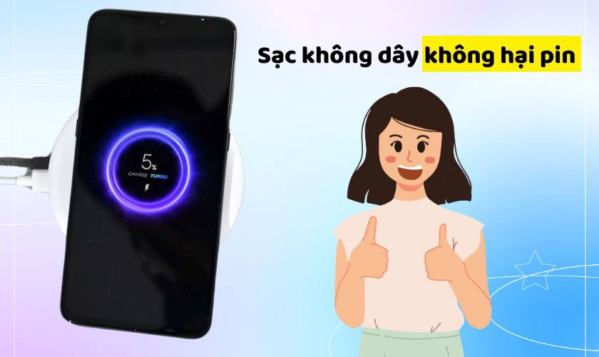 Sạc không dây có hại pin không?