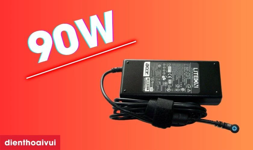 Sạc laptop ACER 19.5V - 4.7A 90W đầu thường có điện áp đầu ra là 19.5V-4.7A