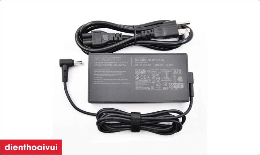 Thông tin chi tiết về sạc laptop ASUS 20V-7.7A 150W Đầu thường lớn
